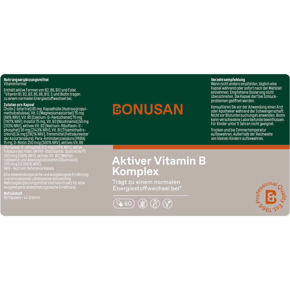 Aktiver Vitamin B Komplex